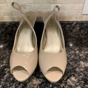 Guess nude slingbacks